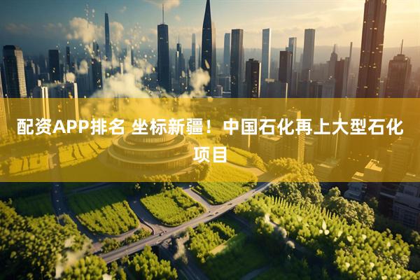 配资APP排名 坐标新疆！中国石化再上大型石化项目